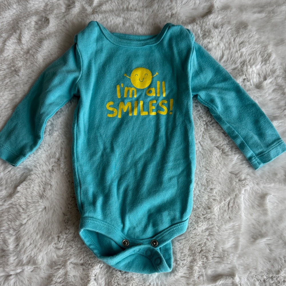 Joe Fresh Turquoise Long-Sleeve One-Piece